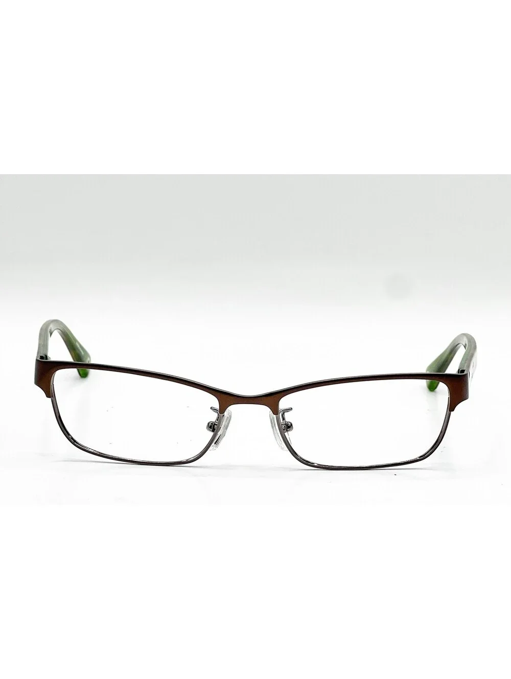 Coach HC 5033 9128 Satin Brown Dark Silver Browline Eyeglass Frames 53-16-135